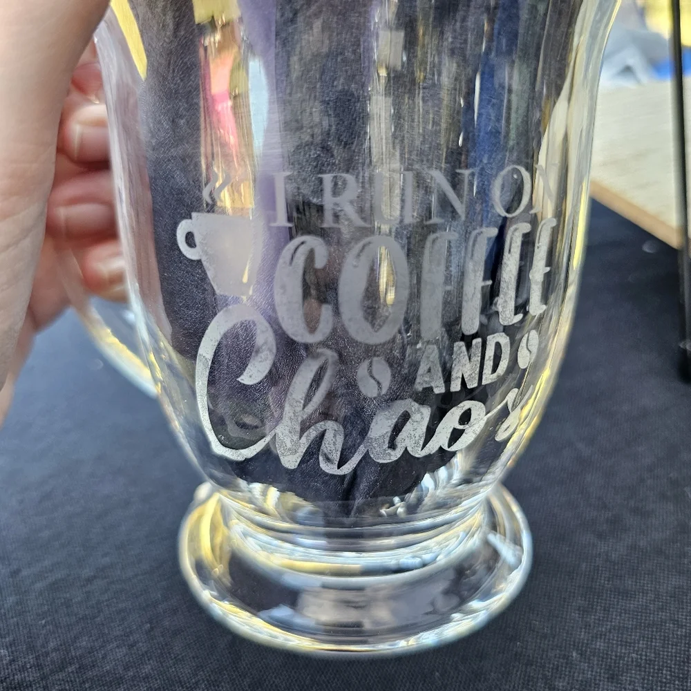 Handmade Beautiful Beacons Custom Order Etched Glasses